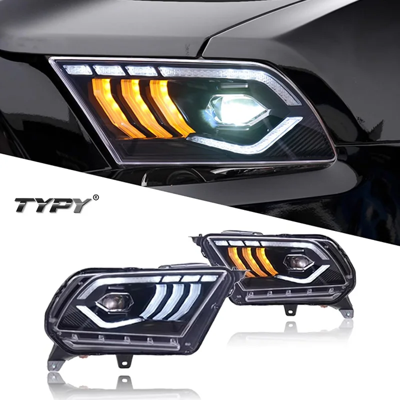 LED Projector Head Lamps Assembly For Ford Mustang W/Welcome/Breathe Function Dynamic DRL & Sequential Turn Signal 2010-2014
LED Projector Head Lamps Assembly For Ford Mustang W/Welcome/Breathe Function Dynamic DRL & Sequential Turn Signal 2010-2014