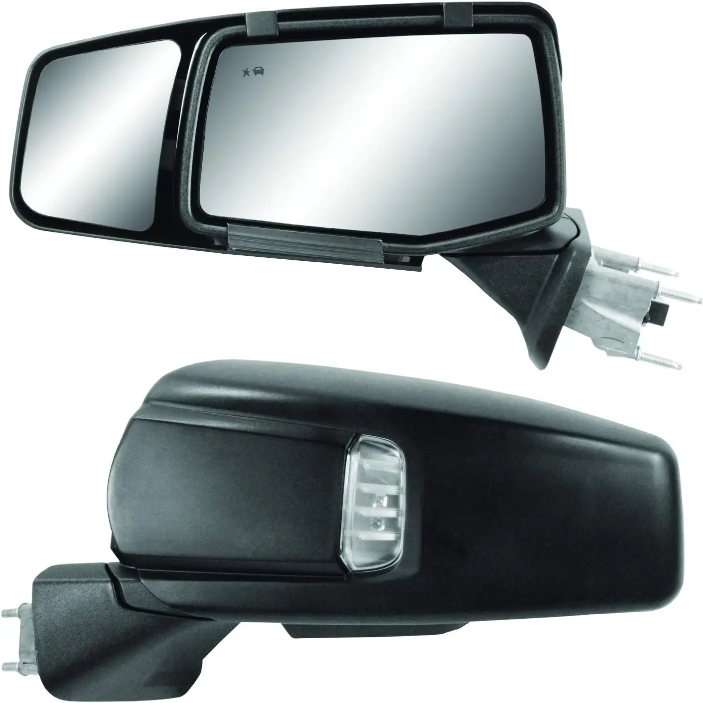 Towing Application, Durable Material, Patented Design, Custom Fit Towing Mirrors for 2019-2024 Silverado 1500 and Sierra 1500
Towing Application, Durable Material, Patented Design, Custom Fit Towing Mirrors for 2019-2024 Silverado 1500 and Sierra 1500