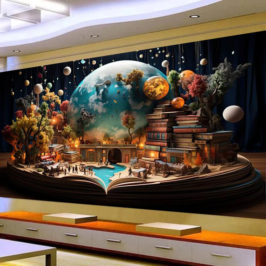 New Diy Diamond Arts Painting Kits Large Size Fantasy World Inside Of The Book Full Drill Mosaic Embroidery Landscape Picture
New Diy Diamond Arts Painting Kits Large Size Fantasy World Inside Of The Book Full Drill Mosaic Embroidery Landscape Picture