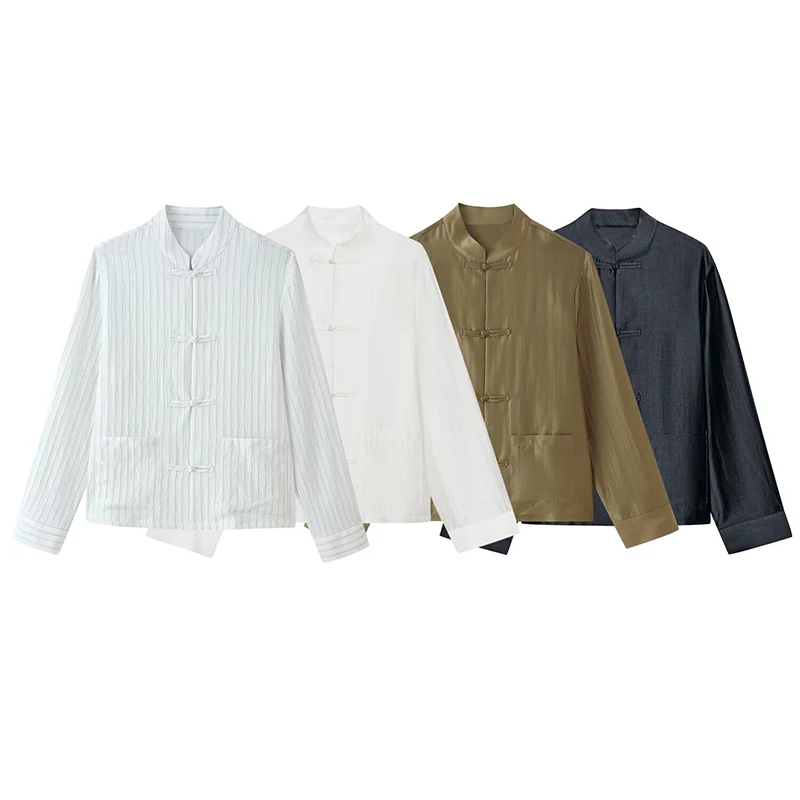 Willshela Women Fashion With Pockets Satin Single Breasted Blouse Vintage O-Neck Long Sleeves Female Chic Lady Shirts
Willshela Women Fashion With Pockets Satin Single Breasted Blouse Vintage O-Neck Long Sleeves Female Chic Lady Shirts
