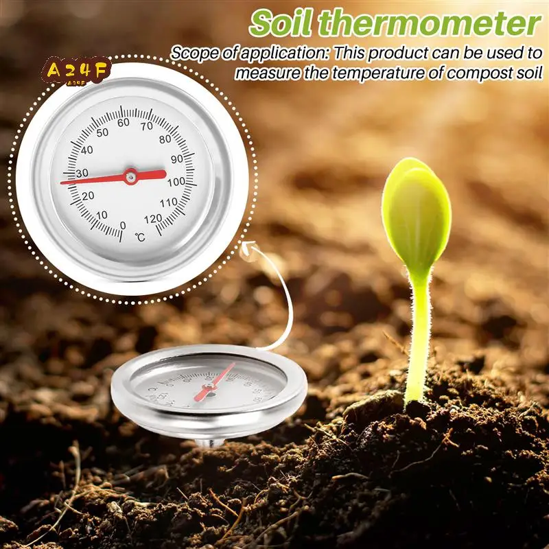 A24F-Compost, термометр для почвы, 20 дюймов, длина 50 см, измерительный зонд из пищевой нержавеющей стали премиум-класса
A24F-Compost, термометр для почвы, 20 дюймов, длина 50 см, измерительный зонд из пищевой нержавеющей стали премиум-класса