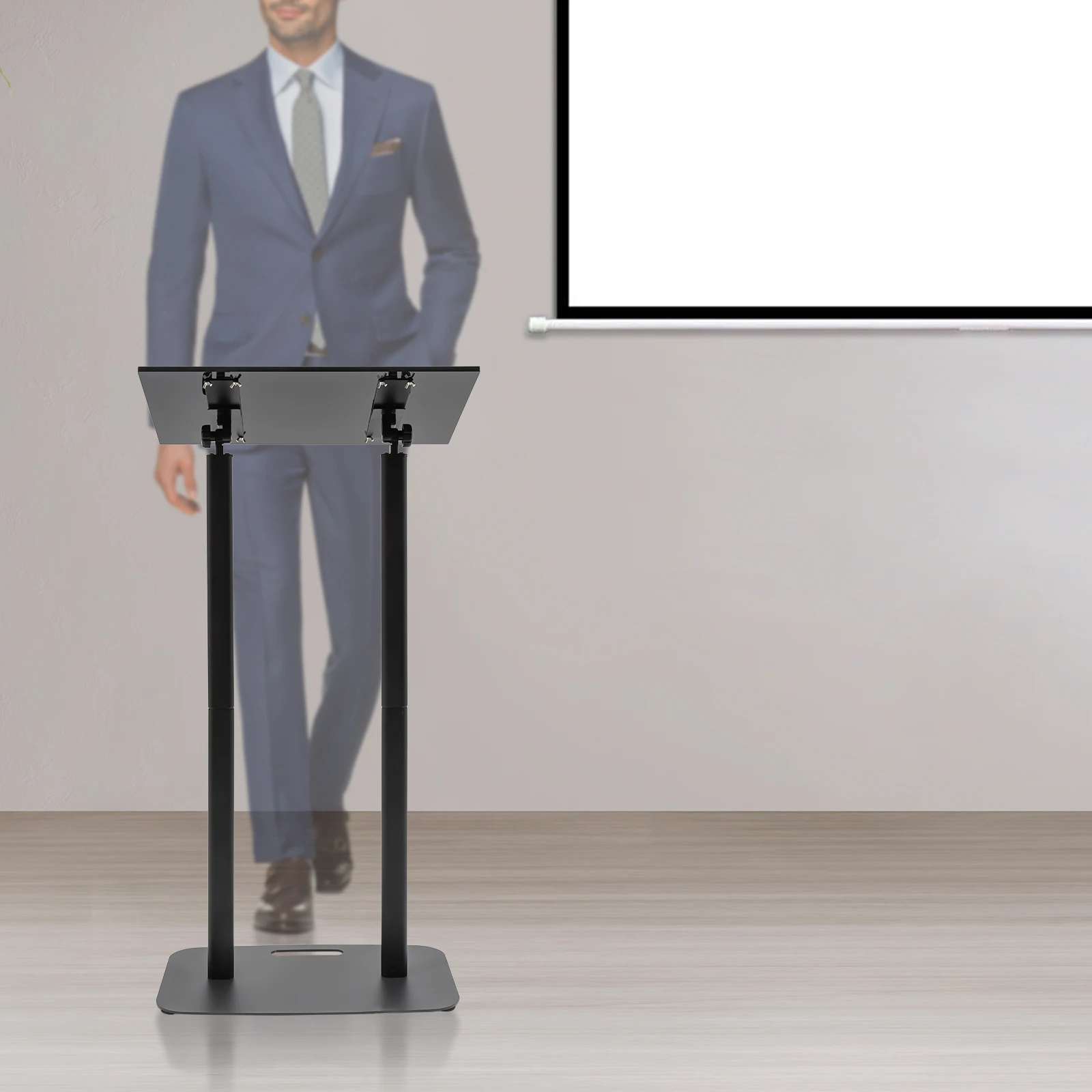 Black Acrylic Podium Iron Body and Base 46Inch Height Floor Standing Lectern Pulpit Desk for School Church Conference Room
Black Acrylic Podium Iron Body and Base 46Inch Height Floor Standing Lectern Pulpit Desk for School Church Conference Room