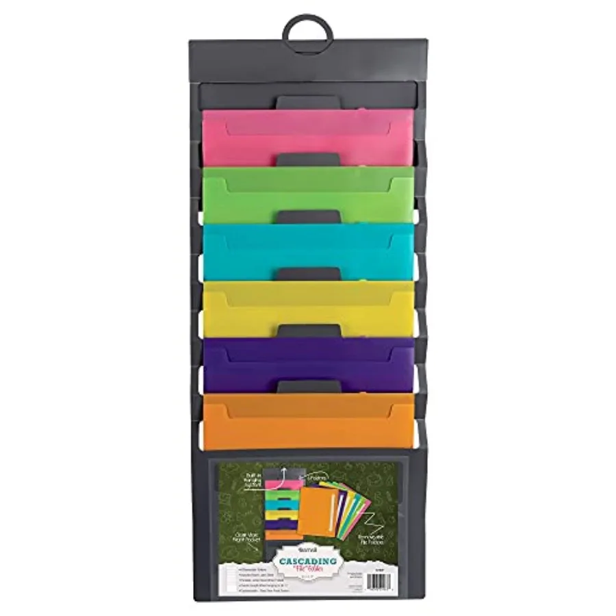 Cascading Wall File Organizer, Classrom Organization and Storage, 6 Removable Poly Hanging File Folders, Command Center Wall Or
Cascading Wall File Organizer, Classrom Organization and Storage, 6 Removable Poly Hanging File Folders, Command Center Wall Or