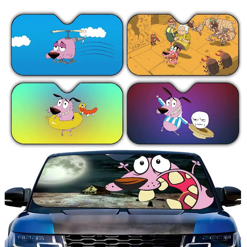 C-Courage The Cowardly Dog Car Sunshade Curtains Driving Windscreen Cover Shade Car SunShade UV Rays Car Sun Visor Protector 
C-Courage The Cowardly Dog Car Sunshade Curtains Driving Windscreen Cover Shade Car SunShade UV Rays Car Sun Visor Protector