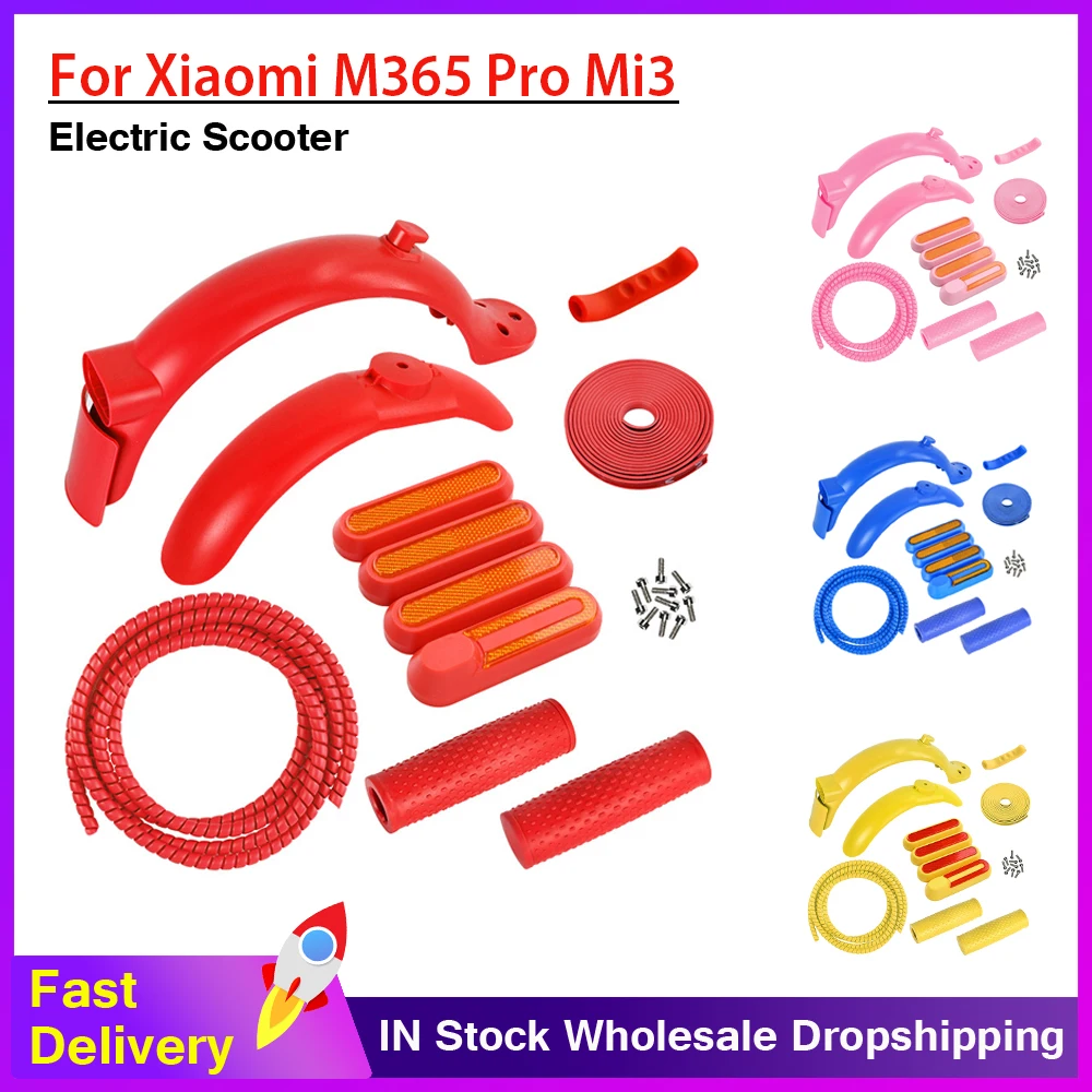 New Rear Mudguard Set for Xiaomi Mi3 M365 1S Pro Pro2 E- Scooter Fender Guard Non-slip Silicone Handle Protective Case Decorate
New Rear Mudguard Set for Xiaomi Mi3 M365 1S Pro Pro2 E- Scooter Fender Guard Non-slip Silicone Handle Protective Case Decorate
