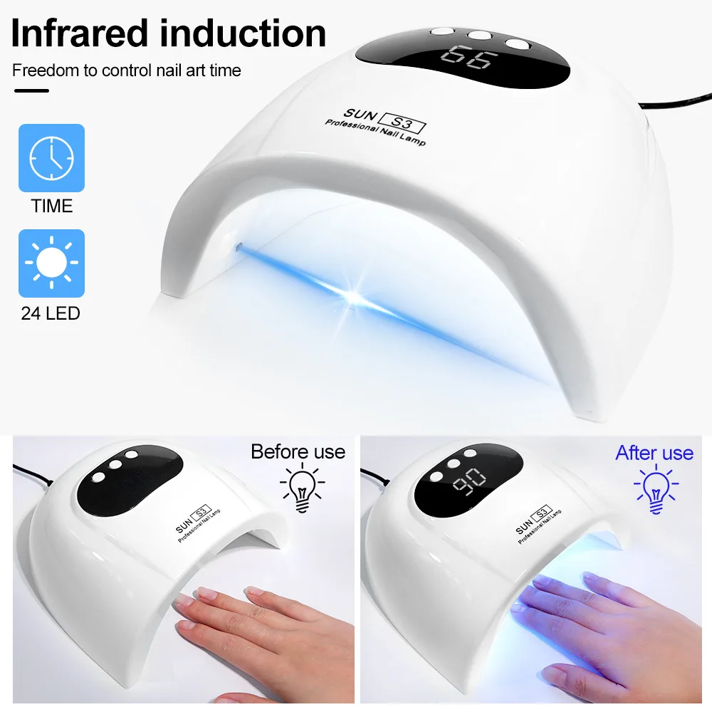 Quick-drying UV phototherapy machine for nail polish gel baking lamp with display and sensor professional nail dryer
Quick-drying UV phototherapy machine for nail polish gel baking lamp with display and sensor professional nail dryer