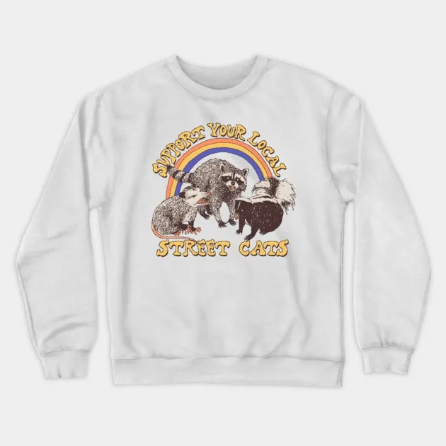 Autumn and Winter Retro Street Animals Sweatshirt, "Support Local Street Cats Graphic" for A Trendy Look
Autumn and Winter Retro Street Animals Sweatshirt, "Support Local Street Cats Graphic" for A Trendy Look