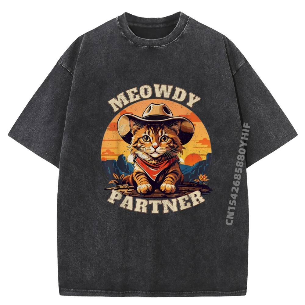 Черная рубашка Meowdy Partner, футболки с рисунком, мужская футболка с принтом Camiseta для отдыха, свободная одежда, идея подарка 
Черная рубашка Meowdy Partner, футболки с рисунком, мужская футболка с принтом Camiseta для отдыха, свободная одежда, идея подарка