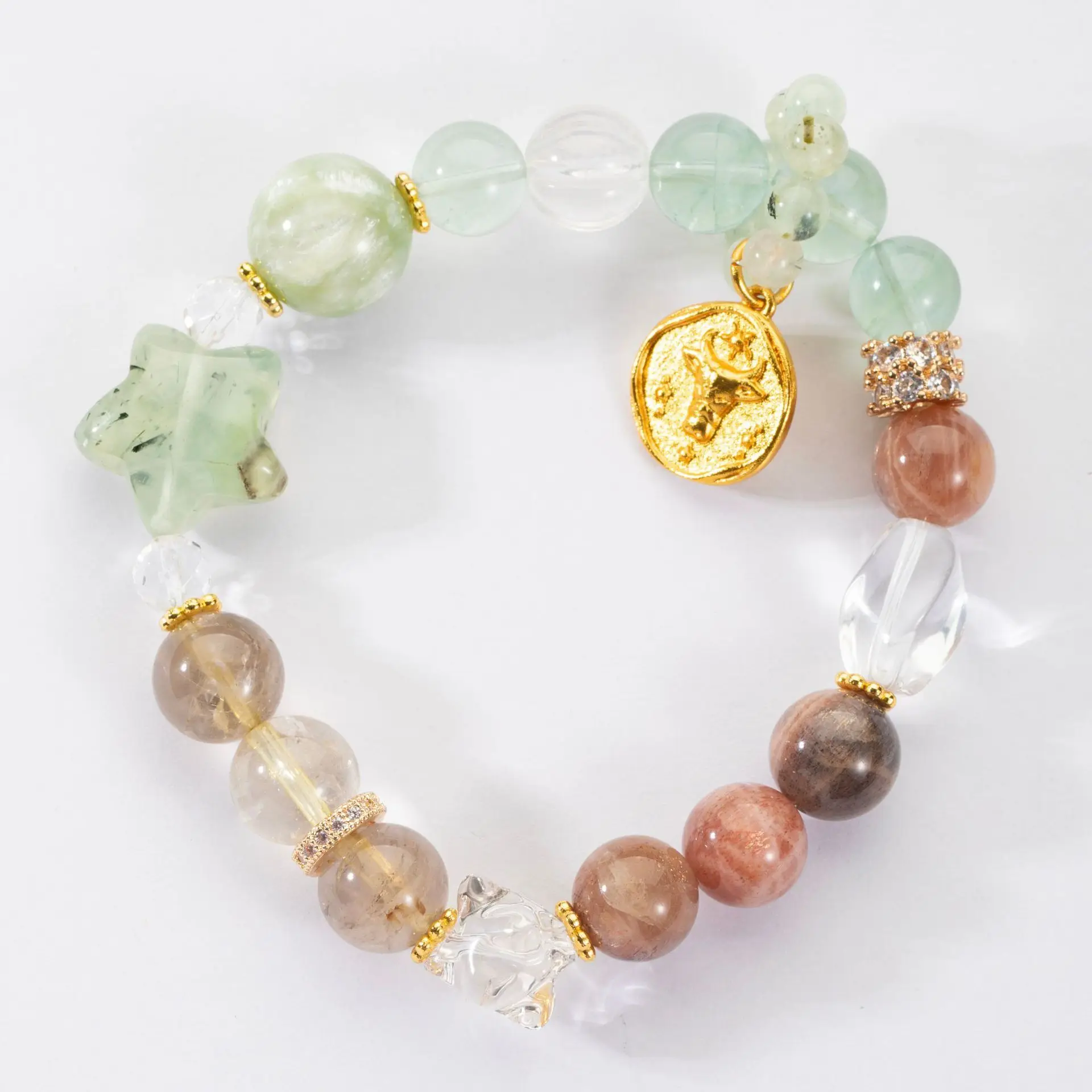 Taurus DIY China Chic Fashion Design Natural Emerald Grandmother Gold Hair Crystal Hand String Constellations Lucky Hand String
Taurus DIY China Chic Fashion Design Natural Emerald Grandmother Gold Hair Crystal Hand String Constellations Lucky Hand String