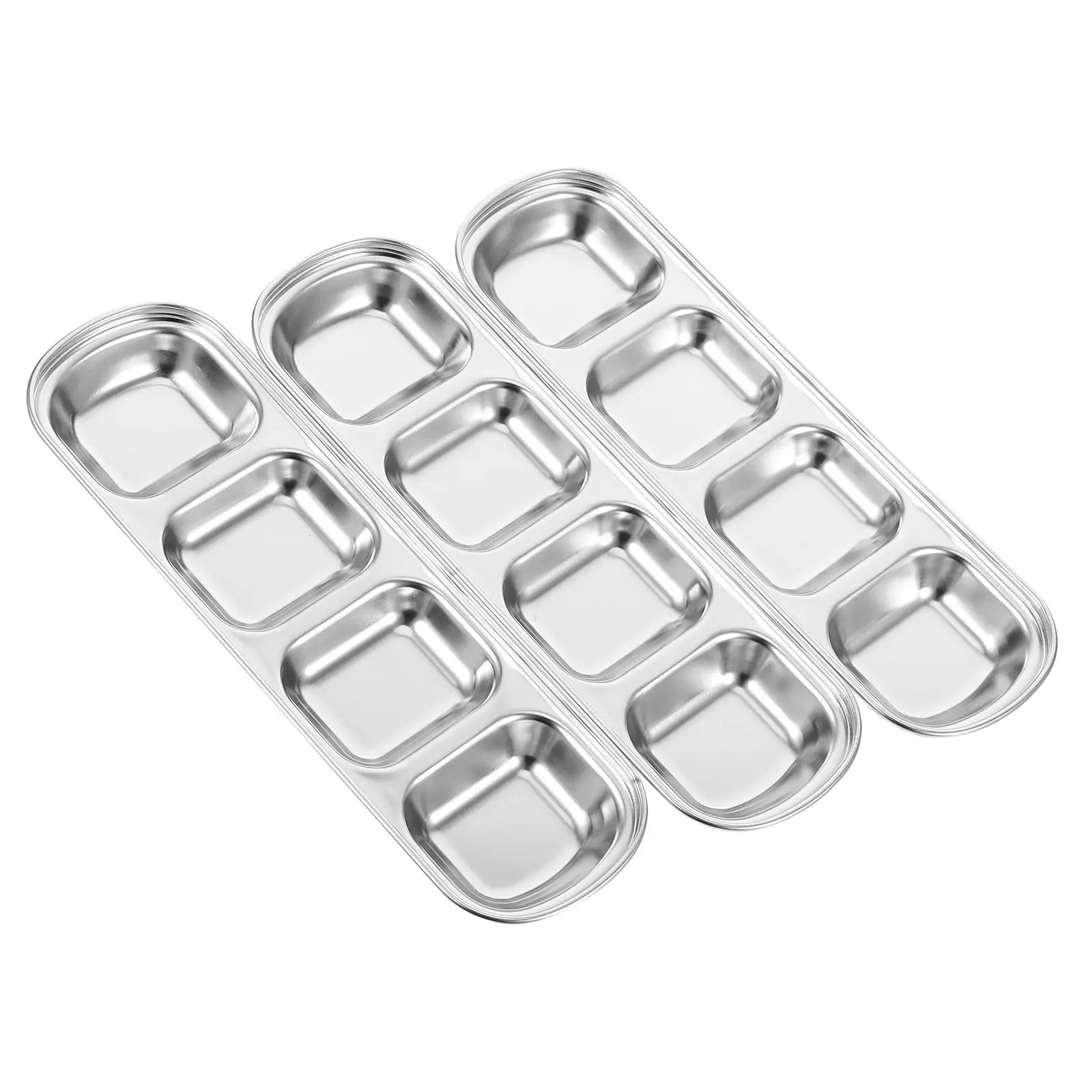3 Pcs Stainless Steel Sauce Dish Seasoning Bowl Food Serving Tray Perfect for Home Restaurants Catering
3 Pcs Stainless Steel Sauce Dish Seasoning Bowl Food Serving Tray Perfect for Home Restaurants Catering