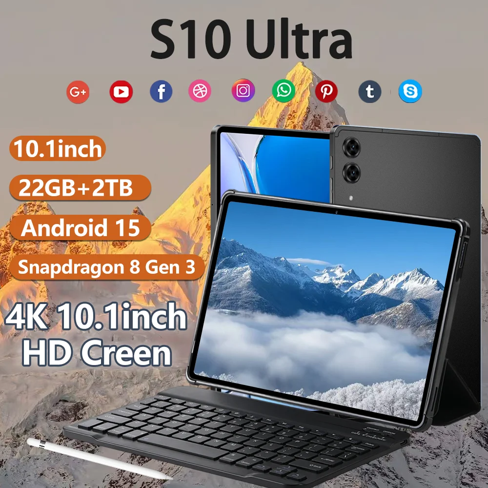 НОВАЯ глобальная версия Tab S10 Ultra Original, 22 ГБ + 2 ТБ, Android 15 10,1 дюйма, 5G, Wi-Fi, двойная SIM-карта, смарт-планшеты, ПК, 10000 мАч
НОВАЯ глобальная версия Tab S10 Ultra Original, 22 ГБ + 2 ТБ, Android 15 10,1 дюйма, 5G, Wi-Fi, двойная SIM-карта, смарт-планшеты, ПК, 10000 мАч