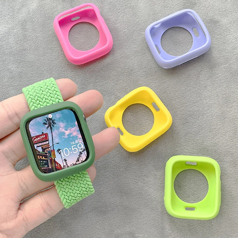 Candy Soft Silicone Case for Apple Watch Cover 46mm 42mm Protection iwatch Serie 10 9 8 7 6 5 4 3 40mm 44mm 38 41mm 45mm Bumper
Candy Soft Silicone Case for Apple Watch Cover 46mm 42mm Protection iwatch Serie 10 9 8 7 6 5 4 3 40mm 44mm 38 41mm 45mm Bumper