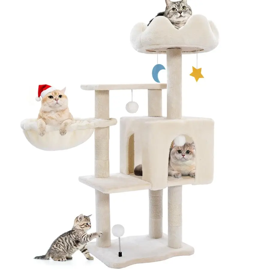 Tree Tower with Metal Frame Hammock, 40 Cat Trees for Indoor Cats Large Adult, Cat Towers with Scratching Post, Cats Condo Furni
Tree Tower with Metal Frame Hammock, 40 Cat Trees for Indoor Cats Large Adult, Cat Towers with Scratching Post, Cats Condo Furni