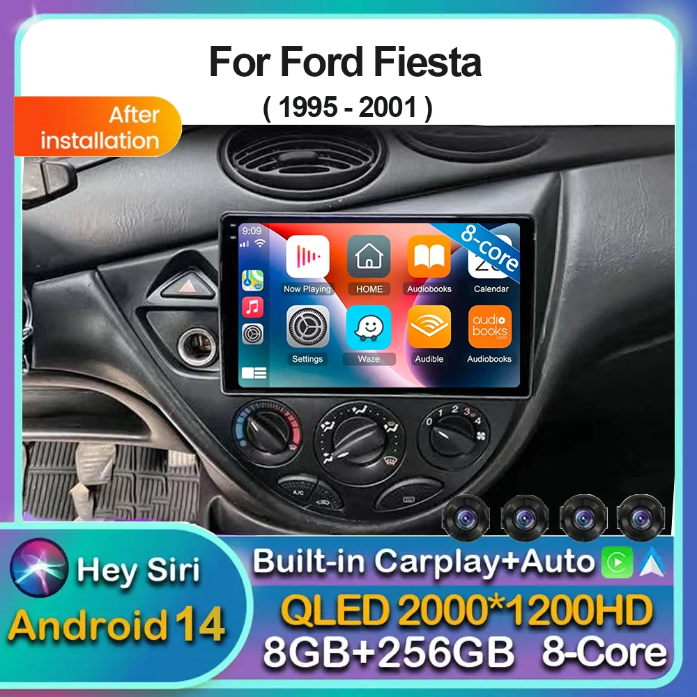 Android 14 Car Radio For Ford Fiesta 1995-2001 Focus MK1 1998-2004 2 Din Android Stereo Carplay Autoradio Head Unit GPS WIFI+4G
Android 14 Car Radio For Ford Fiesta 1995-2001 Focus MK1 1998-2004 2 Din Android Stereo Carplay Autoradio Head Unit GPS WIFI+4G