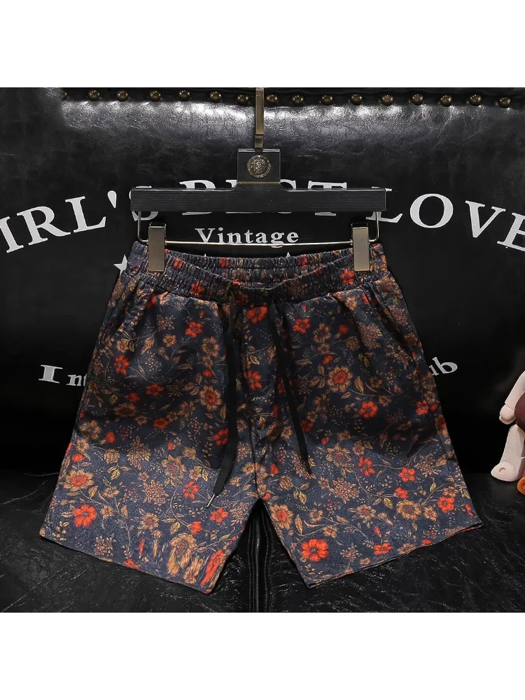 Summer 2025 Men's Fashion Casual Printed Shorts Trendy Five-Point Drawstring Pants Polyester Fiber mid Waist Short Length
Summer 2025 Men's Fashion Casual Printed Shorts Trendy Five-Point Drawstring Pants Polyester Fiber mid Waist Short Length