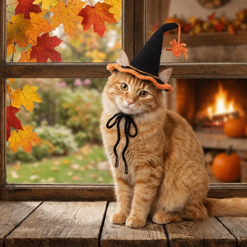 Funny Adjustable Pet Halloween Star Hats Soft Decorative Cat Witch Hat Knitted Hat Breathable Dog Headwear Halloween Party
Funny Adjustable Pet Halloween Star Hats Soft Decorative Cat Witch Hat Knitted Hat Breathable Dog Headwear Halloween Party