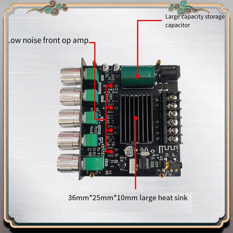 2.1 Channel Bluetooth Digital Power Amplifier Board Module High/Bass 50Wx2+100W High Power Amplifier Easy To Use
2.1 Channel Bluetooth Digital Power Amplifier Board Module High/Bass 50Wx2+100W High Power Amplifier Easy To Use
