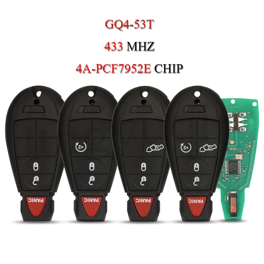 Jingyuqin 5 шт./лот GQ4-53T Remote Smart Car Key для Dodge RAM Chrysler Jeep Cherokee Sport 3/4/5 кнопок 433 МГц 4A-PCF7952E Chip
Jingyuqin 5 шт./лот GQ4-53T Remote Smart Car Key для Dodge RAM Chrysler Jeep Cherokee Sport 3/4/5 кнопок 433 МГц 4A-PCF7952E Chip