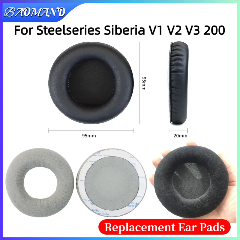 Replacement Ear Pads for Steelseries Siberia V1 V2 V3 200 Headphones Memory Foam Ear Cushions High Quality
Replacement Ear Pads for Steelseries Siberia V1 V2 V3 200 Headphones Memory Foam Ear Cushions High Quality