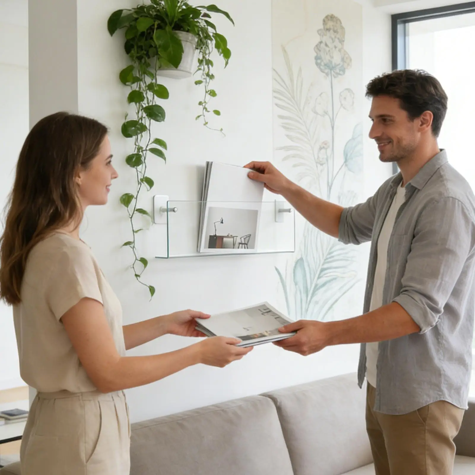 Акриловый настенный держатель для брошюр, стойка для журналов, подставка для листовок, плавающие полки для книг, подвесной органайзер для литературы
Акриловый настенный держатель для брошюр, стойка для журналов, подставка для листовок, плавающие полки для книг, подвесной органайзер для литературы