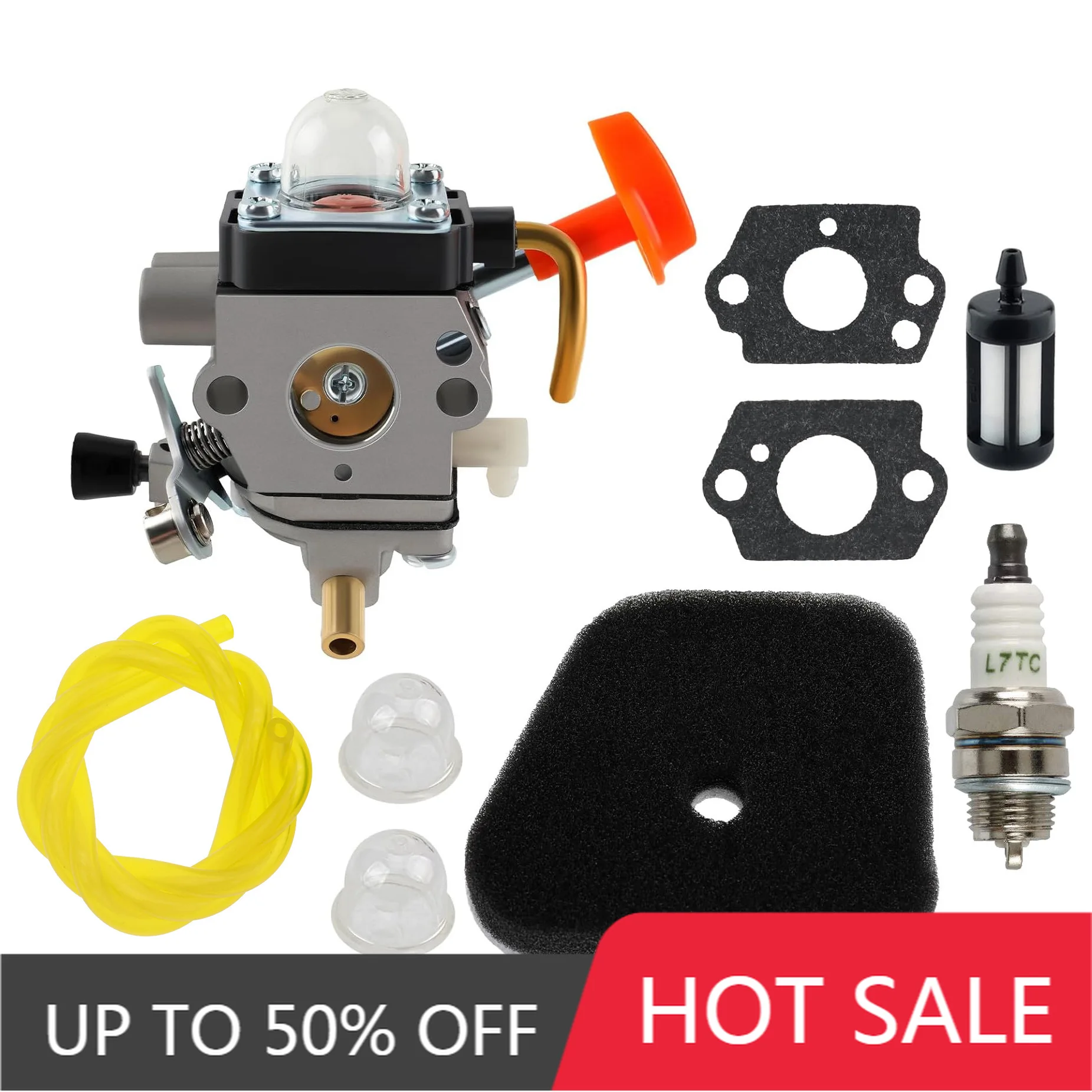 Suitable for FS87 FS90 carburetor FS110R FS100 HL90/100 HT100 M100 KM110 lawn mower blower
Suitable for FS87 FS90 carburetor FS110R FS100 HL90/100 HT100 M100 KM110 lawn mower blower