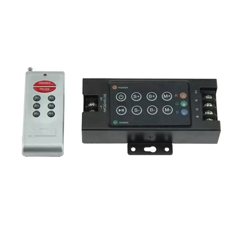 30A Remote Wireless Mini Controller For RGB LED Strip Light 8-Key Double RF Wireless Remote Controller
30A Remote Wireless Mini Controller For RGB LED Strip Light 8-Key Double RF Wireless Remote Controller