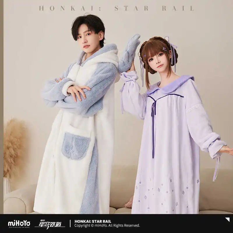 Sunday Pajamas MiHoYo Game Honkai Star Rail RobinTheme Impression Series Nightgown Doujin Cosplay Couple Household Clothe
Sunday Pajamas MiHoYo Game Honkai Star Rail RobinTheme Impression Series Nightgown Doujin Cosplay Couple Household Clothe