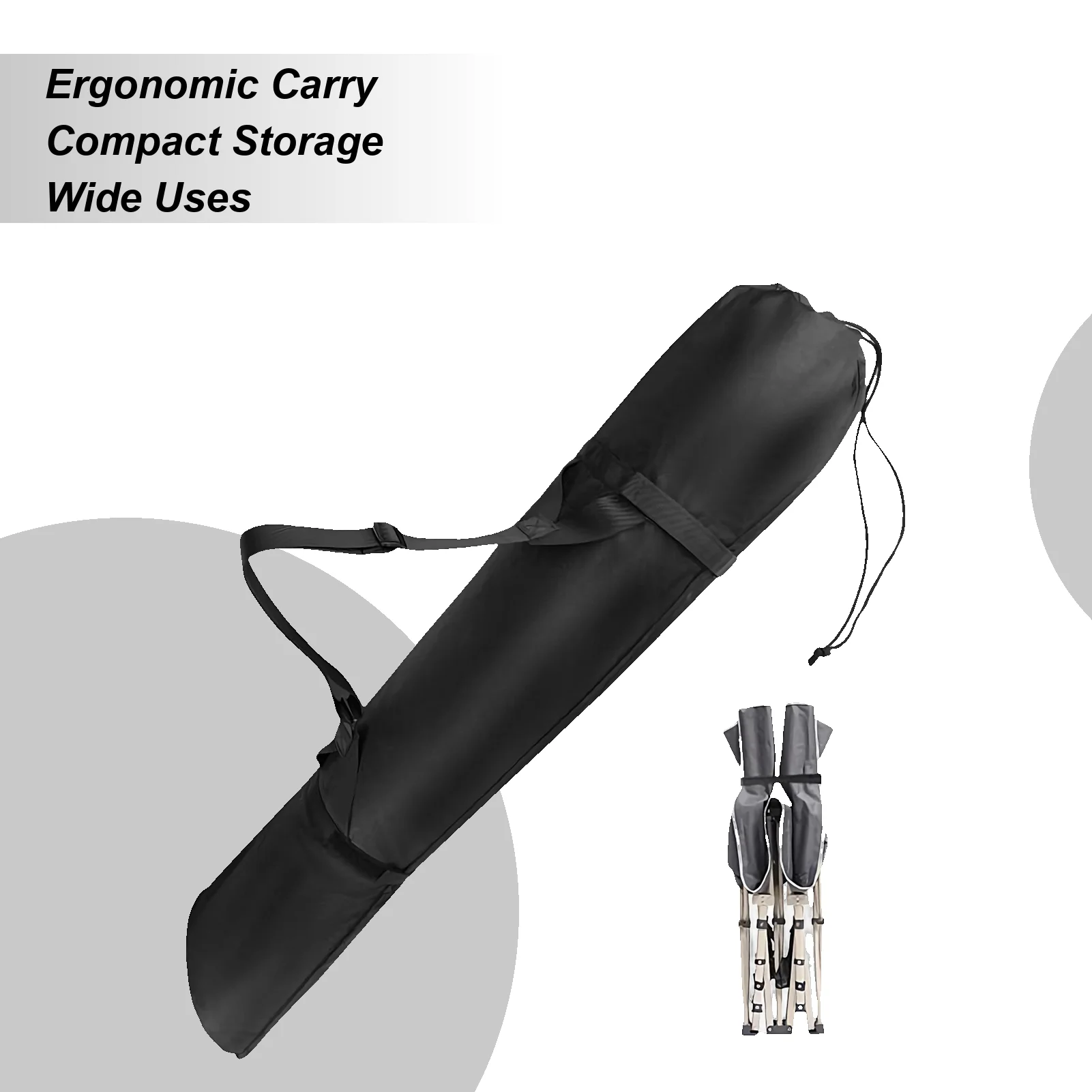 48 inch Camping Chair Bag Lightweight Recliner Storage Cover For Outdoor Hiking Picnic Beach Travel Foldable Carry Bag black 
48 inch Camping Chair Bag Lightweight Recliner Storage Cover For Outdoor Hiking Picnic Beach Travel Foldable Carry Bag black