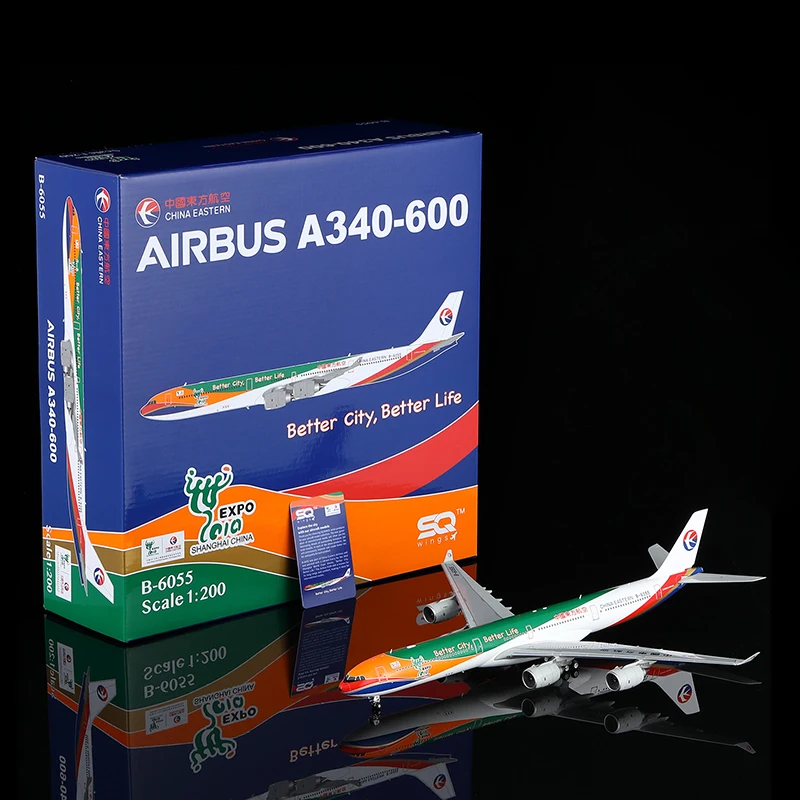 L2113 Alloy Collectible Plane Gift SQ Wings 1:200 CHINA EASTERN Airlines A340-600 Diecast Aircraft Jet Model B-6055 With Stand
L2113 Alloy Collectible Plane Gift SQ Wings 1:200 CHINA EASTERN Airlines A340-600 Diecast Aircraft Jet Model B-6055 With Stand