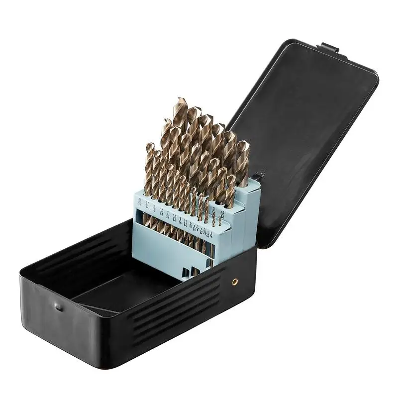 Free Shipping-Cobalt Drill Bit Set, 29 Pcs, M35 High Speed Steel Cobalt Drill Bits with Storage Case, for Drilling Metal, Stainless Steel, Aluminum Alloy, Wood, Plastic, for Professional Work and Home DIY
Free Shipping-Cobalt Drill Bit Set, 29 Pcs, M35 High Speed Steel Cobalt Drill Bits with Storage Case, for Drilling Metal, Stainless Steel, Aluminum Alloy, Wood, Plastic, for Professional Work and Home DIY