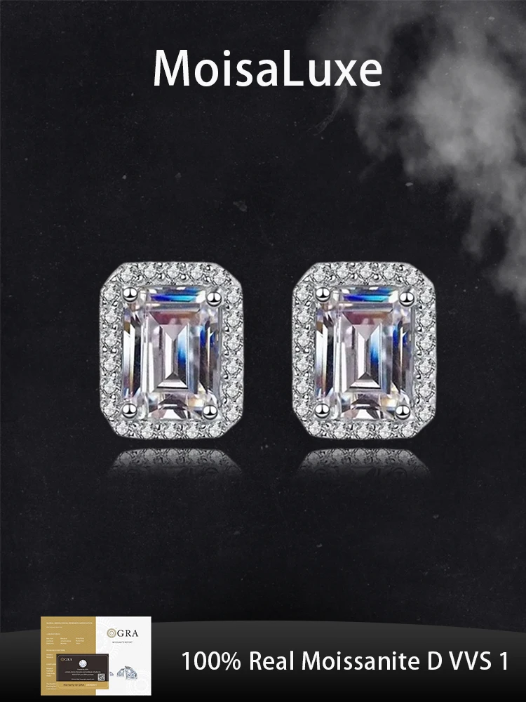 Официальный магазин MoisaLuxe GRA Moissanite Plata, серьги из стерлингового серебра 925 пробы для женщин, прямоугольные серьги-мешки, ювелирные изделия, подарок на день
Официальный магазин MoisaLuxe GRA Moissanite Plata, серьги из стерлингового серебра 925 пробы для женщин, прямоугольные серьги-мешки, ювелирные изделия, подарок на день