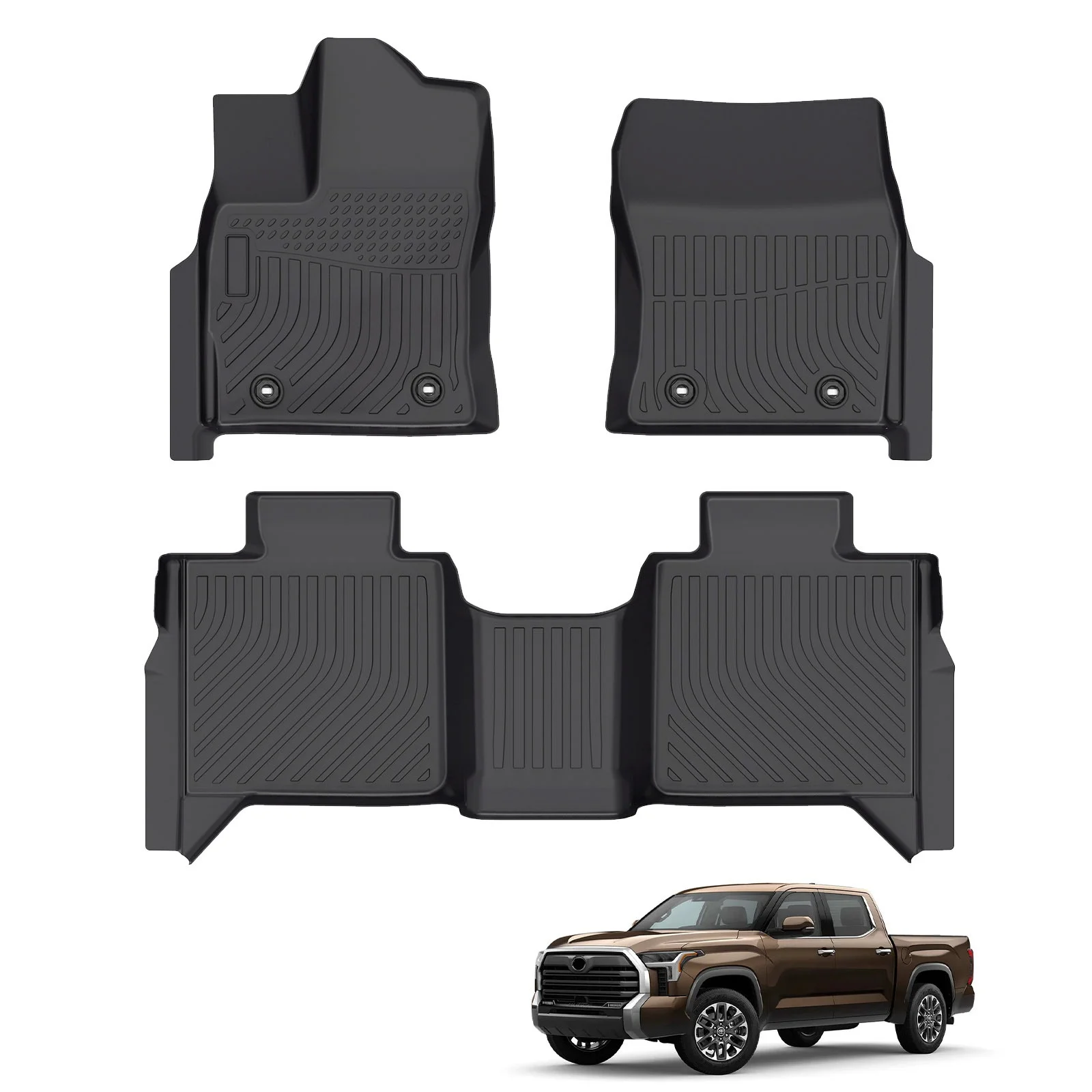 Hybrid Crewmax Car Mats Fit for Toyota Tundra Hybrid TPE Floor Mats for Toyota Tundra 2022-2025
Hybrid Crewmax Car Mats Fit for Toyota Tundra Hybrid TPE Floor Mats for Toyota Tundra 2022-2025