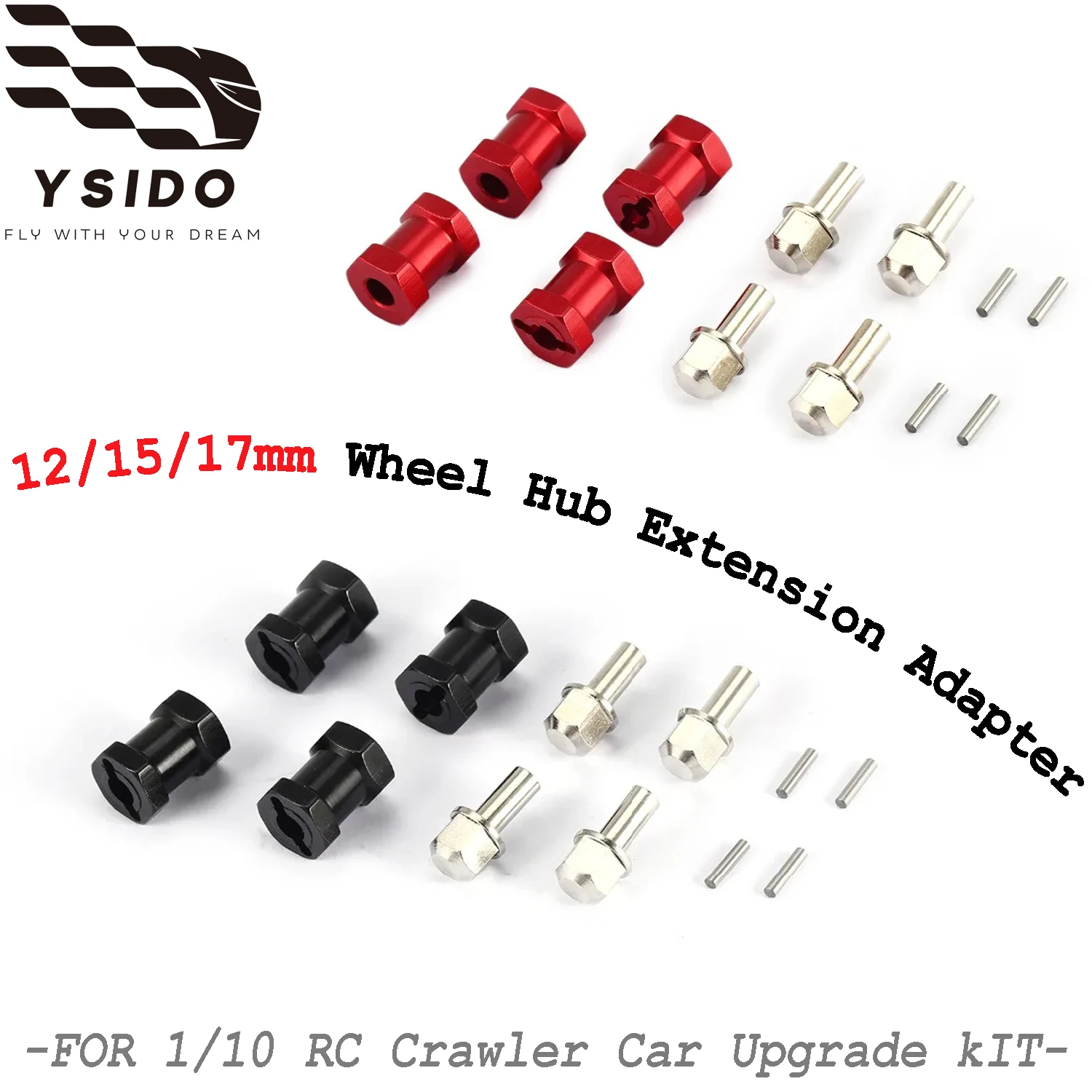 4Pcs 12mm Aluminum Hex Wheel Hub Tire Extended Adaptor 12/15/17mm for 1/10 Axial SCX10 D90 Traxxas Hsp Redcat RC Crawler Car
4Pcs 12mm Aluminum Hex Wheel Hub Tire Extended Adaptor 12/15/17mm for 1/10 Axial SCX10 D90 Traxxas Hsp Redcat RC Crawler Car