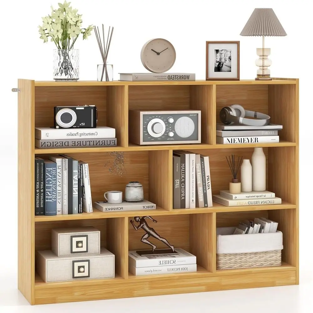 3-Tier Horizontal Bookshelf with Anti-Tipping, Storage Cabinet for Home, Office, Kids' Rooms (Burlywood)
3-Tier Horizontal Bookshelf with Anti-Tipping, Storage Cabinet for Home, Office, Kids' Rooms (Burlywood)