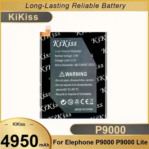 Mobile Phone Battery Good Low-Temperature Performance For Elephone P9000 Lite 4950Mah