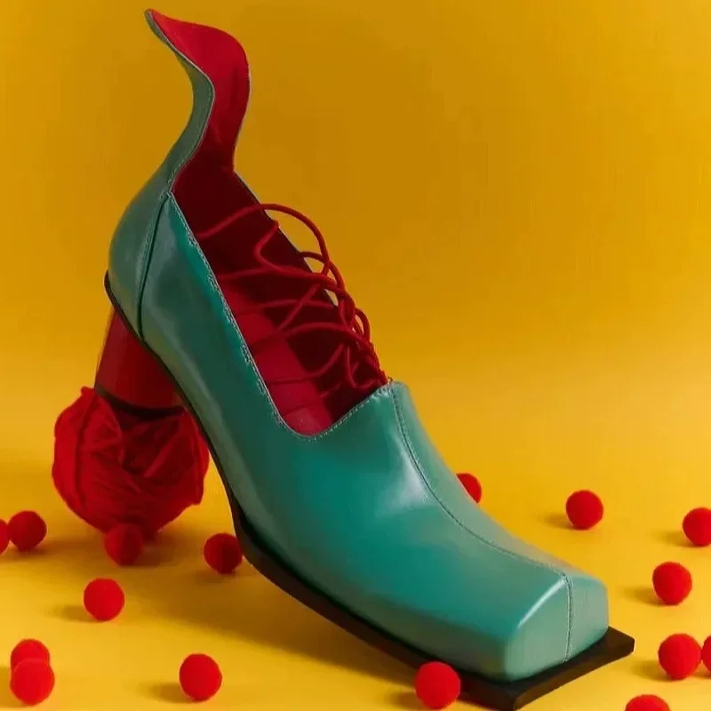 Solid Color Square Toe Pumps Slip-On Hollow Heel Casual Shoes Patent Leather Statement Women High Heels Zapato De Tacon
Solid Color Square Toe Pumps Slip-On Hollow Heel Casual Shoes Patent Leather Statement Women High Heels Zapato De Tacon