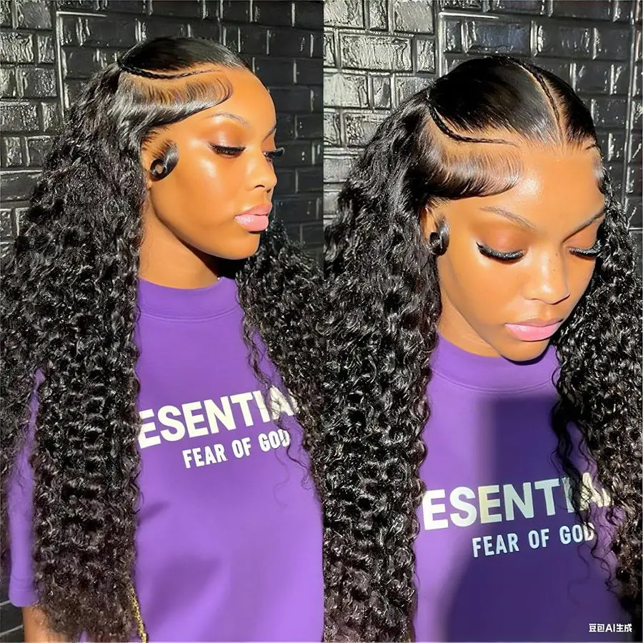 Curly Wig Human Hair Pre Braided Wig 13x6 Water Wave Lace Front Wigs Human Hair 180 Density Glueless Transparent Lace Frontal Wi
Curly Wig Human Hair Pre Braided Wig 13x6 Water Wave Lace Front Wigs Human Hair 180 Density Glueless Transparent Lace Frontal Wi