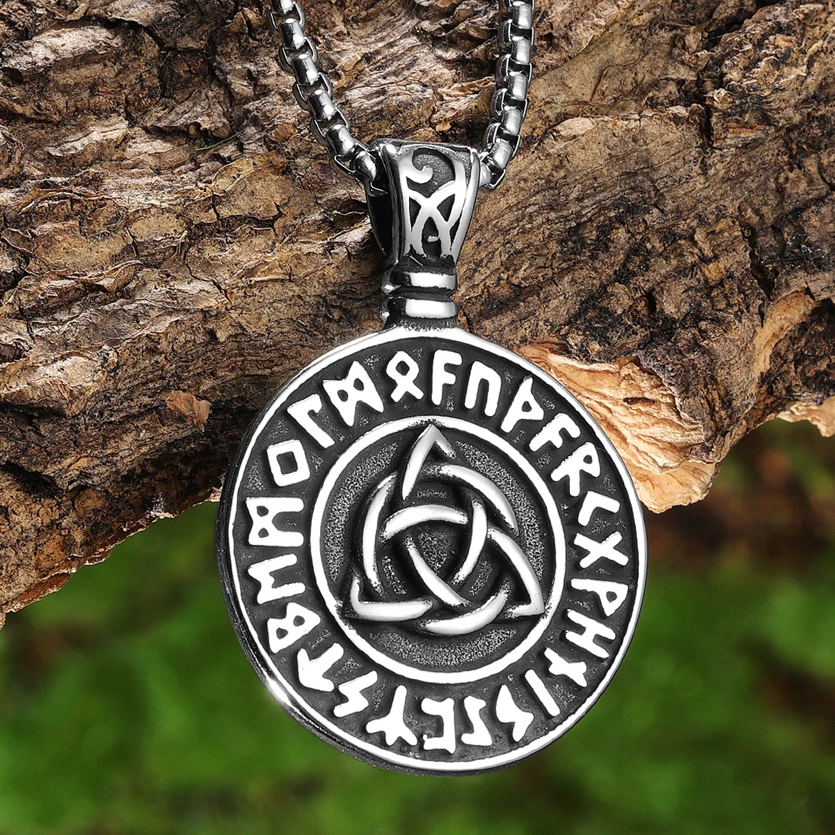 Viking Rune Celtic Knot Men Necklaces Pendant Stainless Steel Jewelry For Male Women Punk Hip Hop Accessories Gifts Wholesale 
Viking Rune Celtic Knot Men Necklaces Pendant Stainless Steel Jewelry For Male Women Punk Hip Hop Accessories Gifts Wholesale