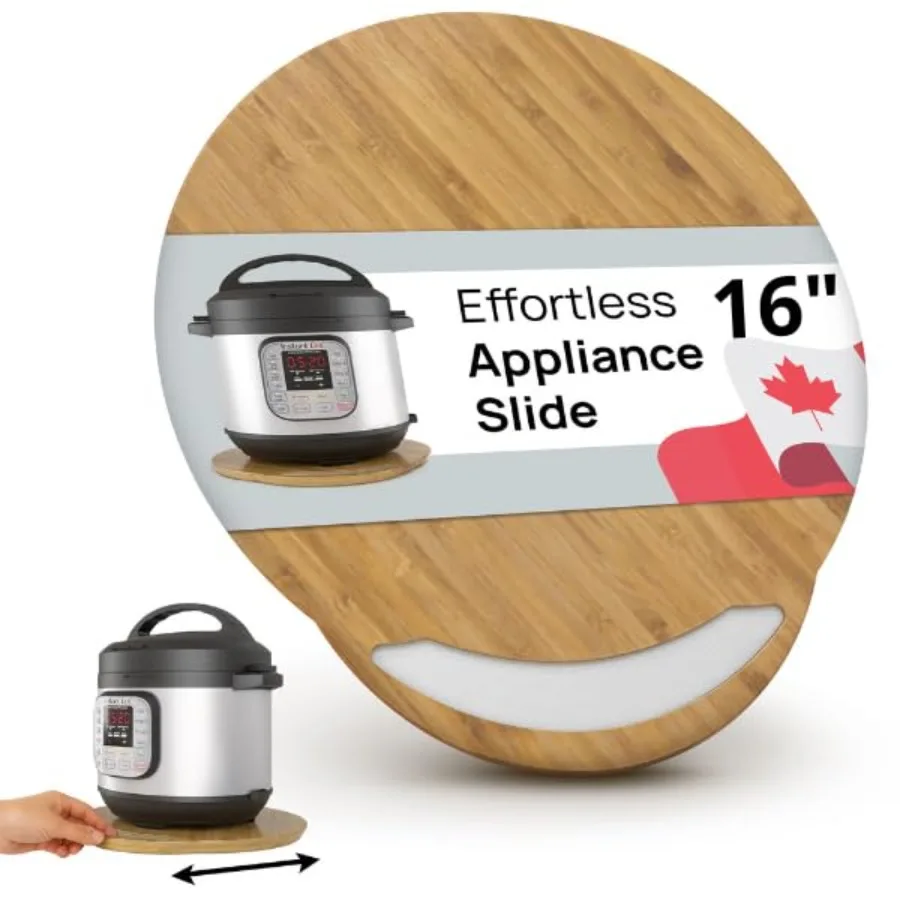 Elegant Round Sliding Tray for Your Pressure Cooker Air Fryer and Heavy Kitchen Appliances - Sturdy Slides Easily from Under Th
Elegant Round Sliding Tray for Your Pressure Cooker Air Fryer and Heavy Kitchen Appliances - Sturdy Slides Easily from Under Th