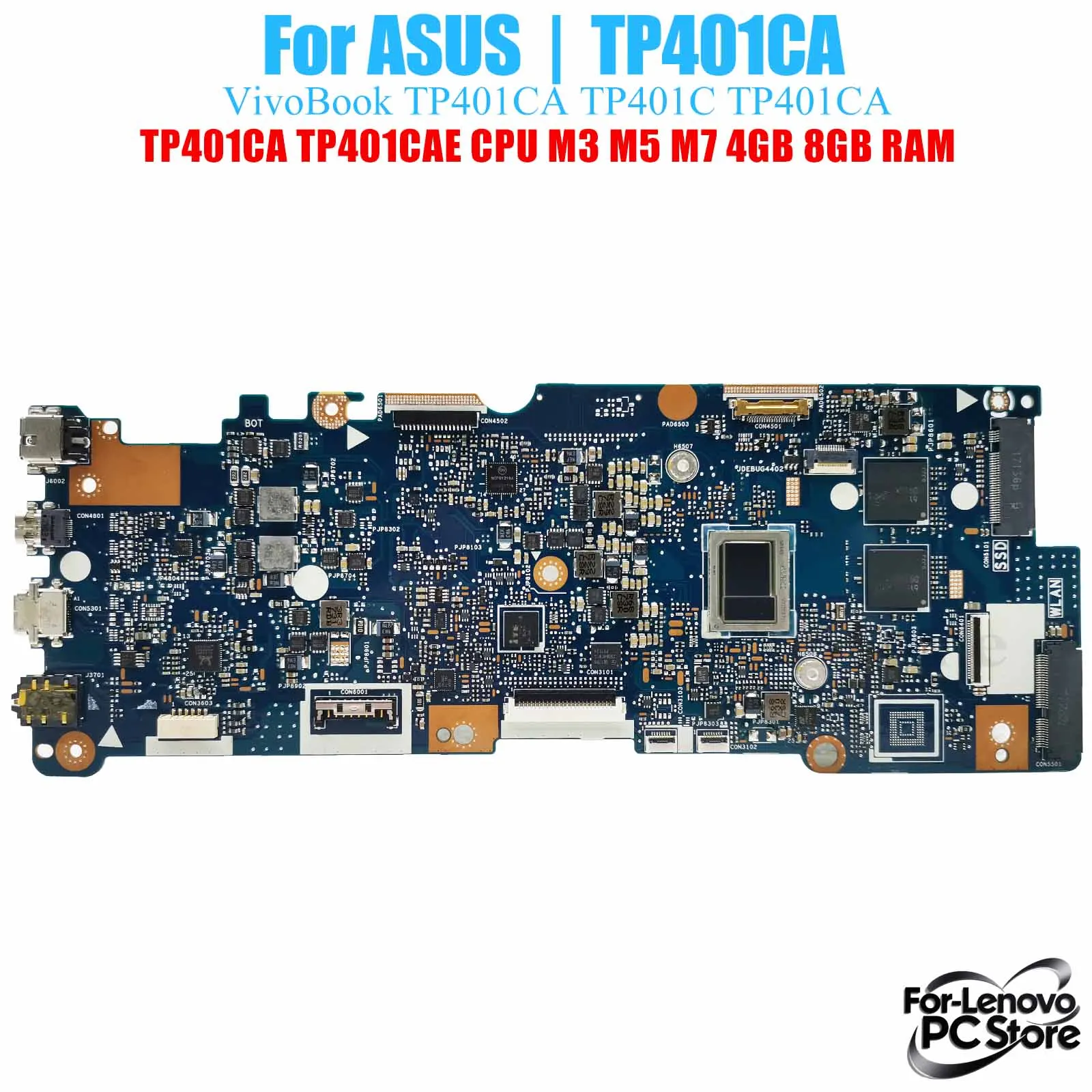 TP401CA For ASUS Laptop TP401C VivoBook TP401CA TP401CA TP401CAE MotherboardWith CPU Laptop Mainboard
TP401CA For ASUS Laptop TP401C VivoBook TP401CA TP401CA TP401CAE MotherboardWith CPU Laptop Mainboard