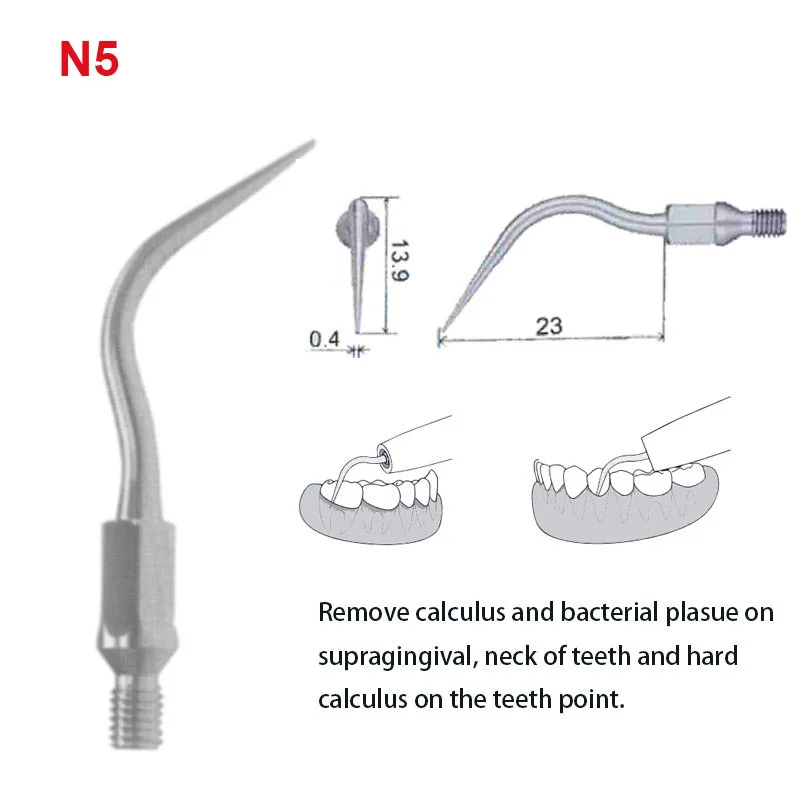 5PCS Dental Ultrasonic Scaler Tips N1 N2 N3 N4 N5 N6 N7 Multifunction Scaling Insert Tip Compatible NSK Air Scaler
5PCS Dental Ultrasonic Scaler Tips N1 N2 N3 N4 N5 N6 N7 Multifunction Scaling Insert Tip Compatible NSK Air Scaler