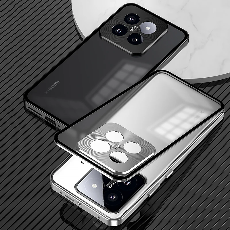 For Xiaomi 14 Pro Case Magnetic Metal Bumper Shockproof Transparent Tempered Glass Camera Protector Aluminum Cover Mi 13 Frame
For Xiaomi 14 Pro Case Magnetic Metal Bumper Shockproof Transparent Tempered Glass Camera Protector Aluminum Cover Mi 13 Frame