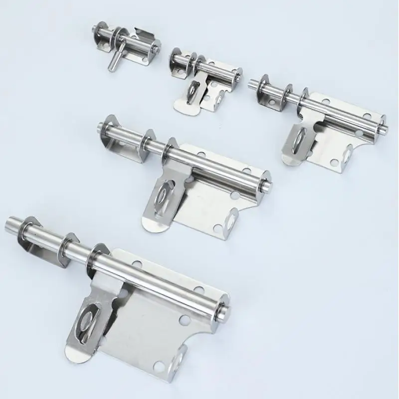 1 Set Solid Sliding Bolts Latch Hasp Stainless Steel Door Latch Home Hardware Gate Safety Toilet Door Lock
1 Set Solid Sliding Bolts Latch Hasp Stainless Steel Door Latch Home Hardware Gate Safety Toilet Door Lock