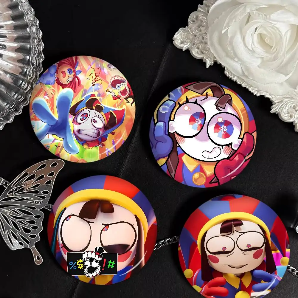 Creative Funny P-Pomni Creative Pins Funny Faces Round Snap-in Brooch Badge Backpack Hat Accessories Jewelry Gifts
Creative Funny P-Pomni Creative Pins Funny Faces Round Snap-in Brooch Badge Backpack Hat Accessories Jewelry Gifts