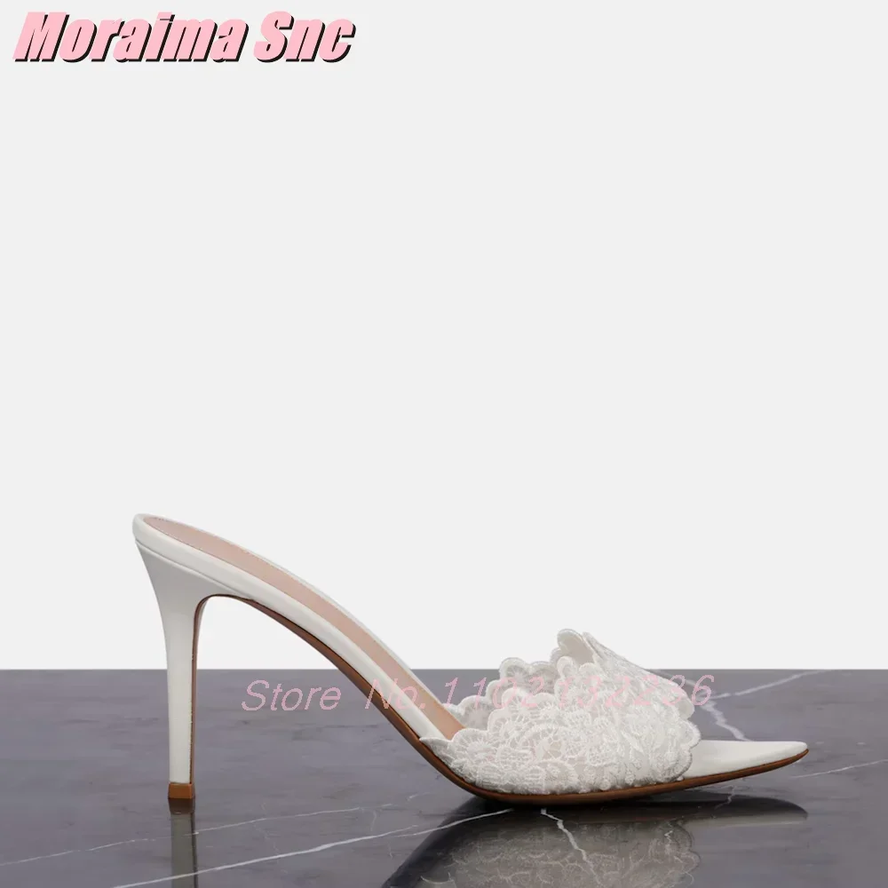 2025 New Embroidery Pointed Toe Slippers Sexy Elegant Stiletto High Heel Slip On Fashion Women's Summer Slippers White Solid
2025 New Embroidery Pointed Toe Slippers Sexy Elegant Stiletto High Heel Slip On Fashion Women's Summer Slippers White Solid
