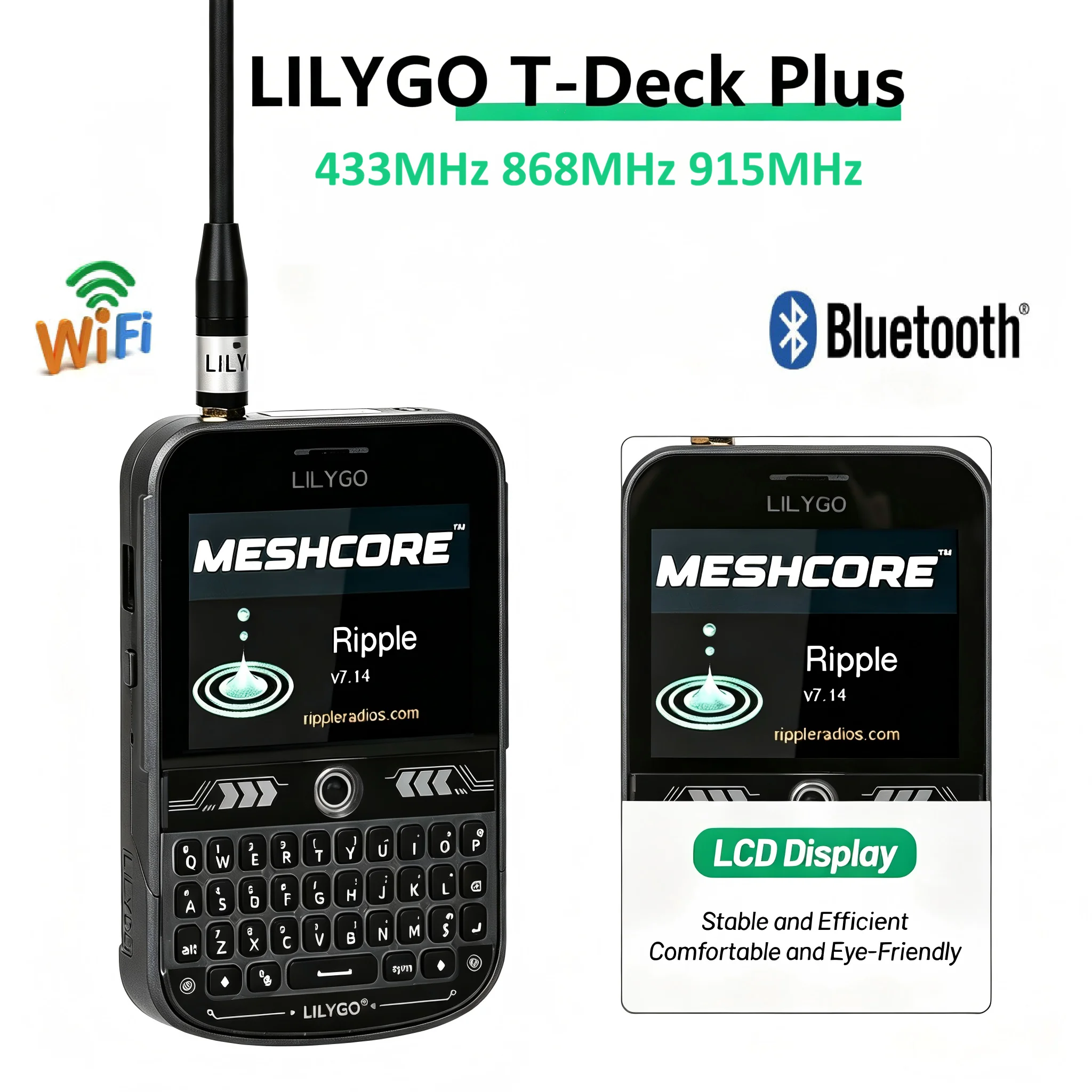 LILYGO T-Deck Plus Meshcore Firmware ESP32-S3 LoRa Development Board LoRaWAN GPS Wireless Mesh LoRa Node External Antenna
LILYGO T-Deck Plus Meshcore Firmware ESP32-S3 LoRa Development Board LoRaWAN GPS Wireless Mesh LoRa Node External Antenna