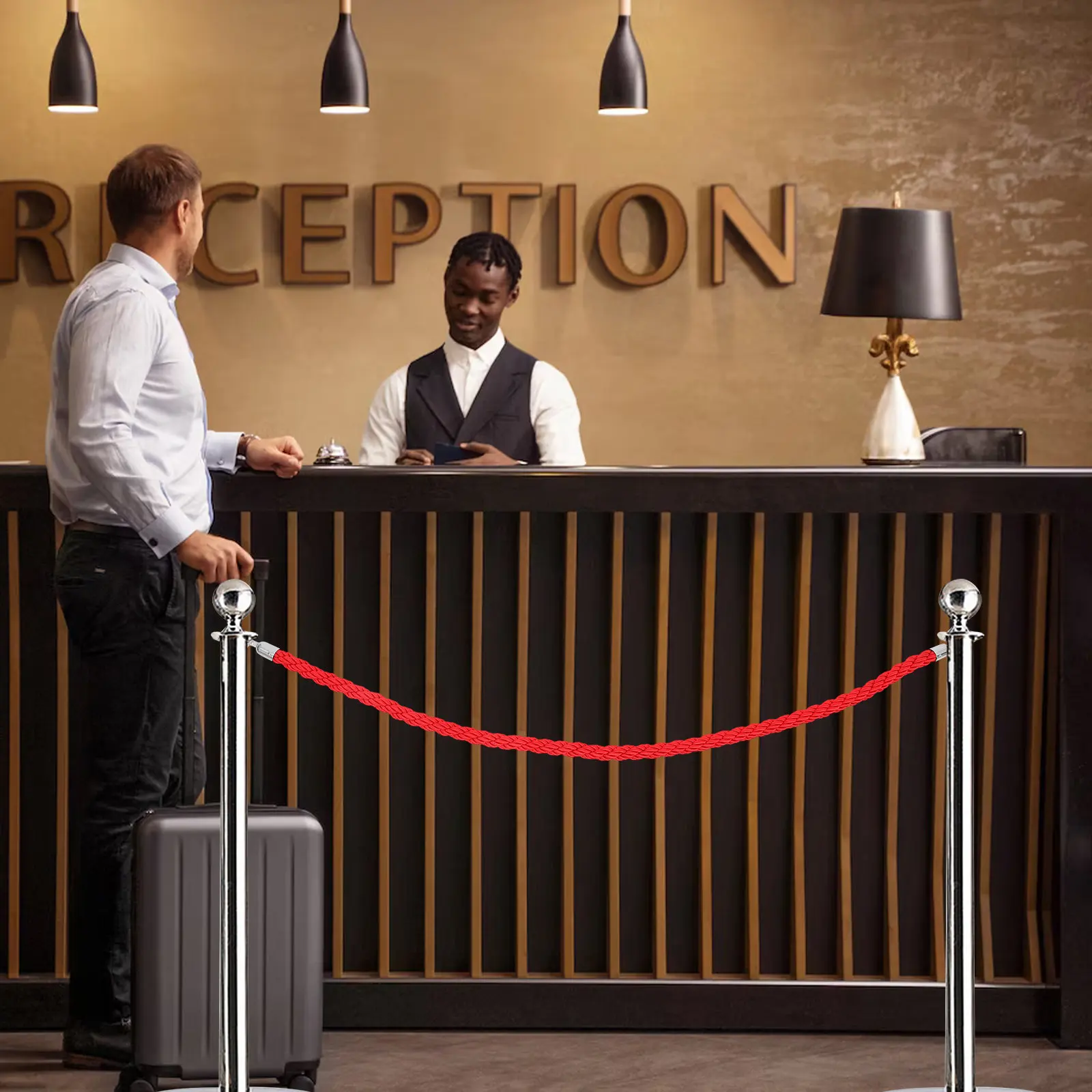 Twisted Rope Barrier Tape Crowd Control Rope Safety Queue Barrier Divider for Hotels Banks Theaters Grand Opening Events
Twisted Rope Barrier Tape Crowd Control Rope Safety Queue Barrier Divider for Hotels Banks Theaters Grand Opening Events