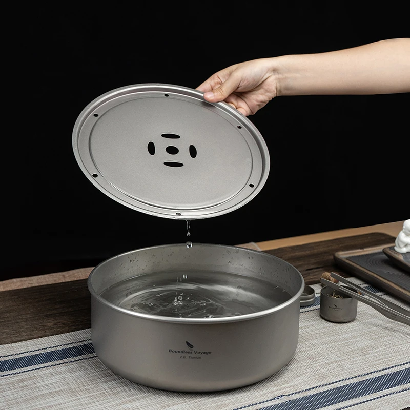Boundless Voyage Titanium Tea Tray, Kung Fu Teaboard, Outdoor Camping Tourism Cooking Pot, Portable Titanium Tea Saucer 2200ml
Boundless Voyage Titanium Tea Tray, Kung Fu Teaboard, Outdoor Camping Tourism Cooking Pot, Portable Titanium Tea Saucer 2200ml