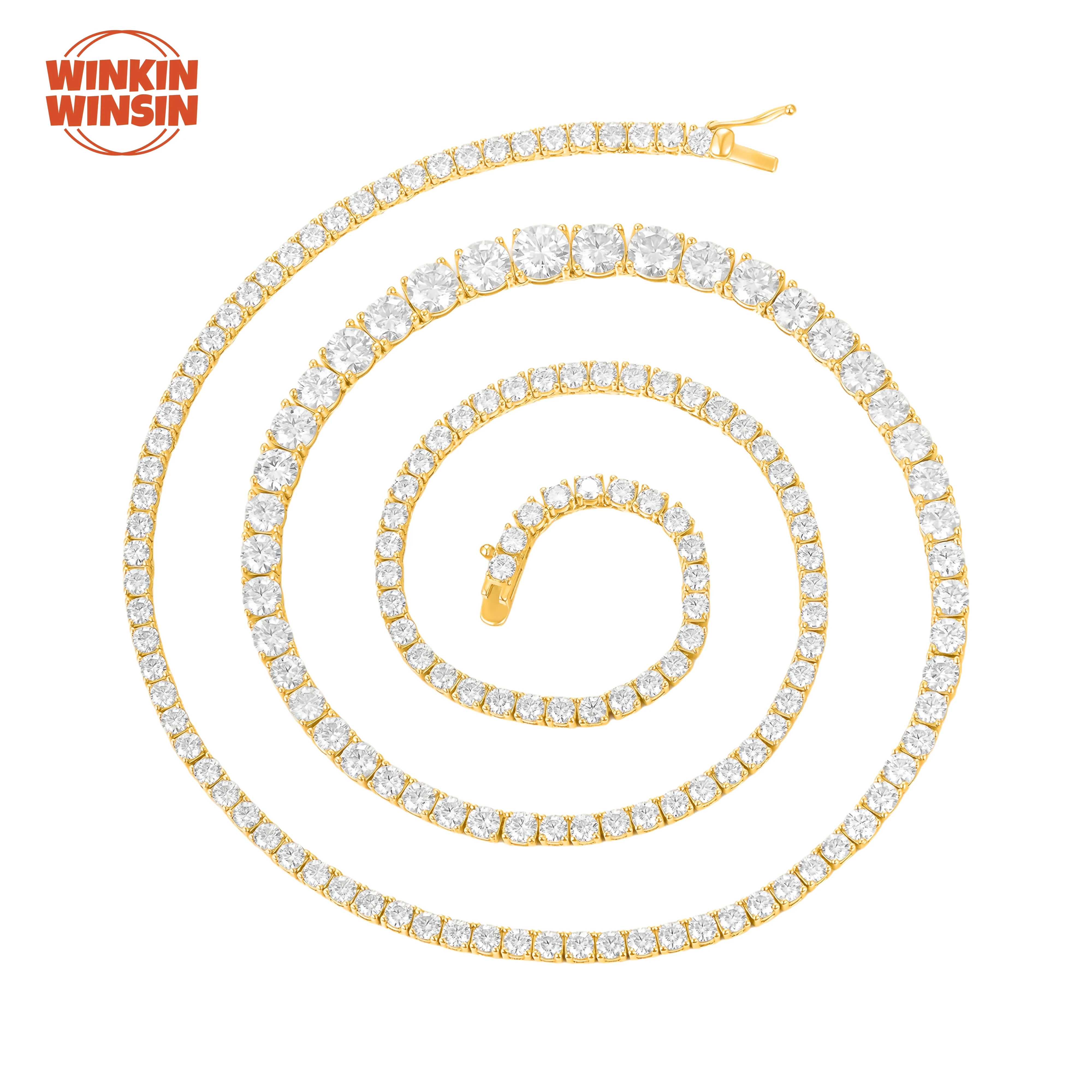 Winkin Winsin Brand Fashion S 925 Sterling Silver Necklace GRA Certificate Moissanite Tennis Pendant Necklace Jewelry
Winkin Winsin Brand Fashion S 925 Sterling Silver Necklace GRA Certificate Moissanite Tennis Pendant Necklace Jewelry