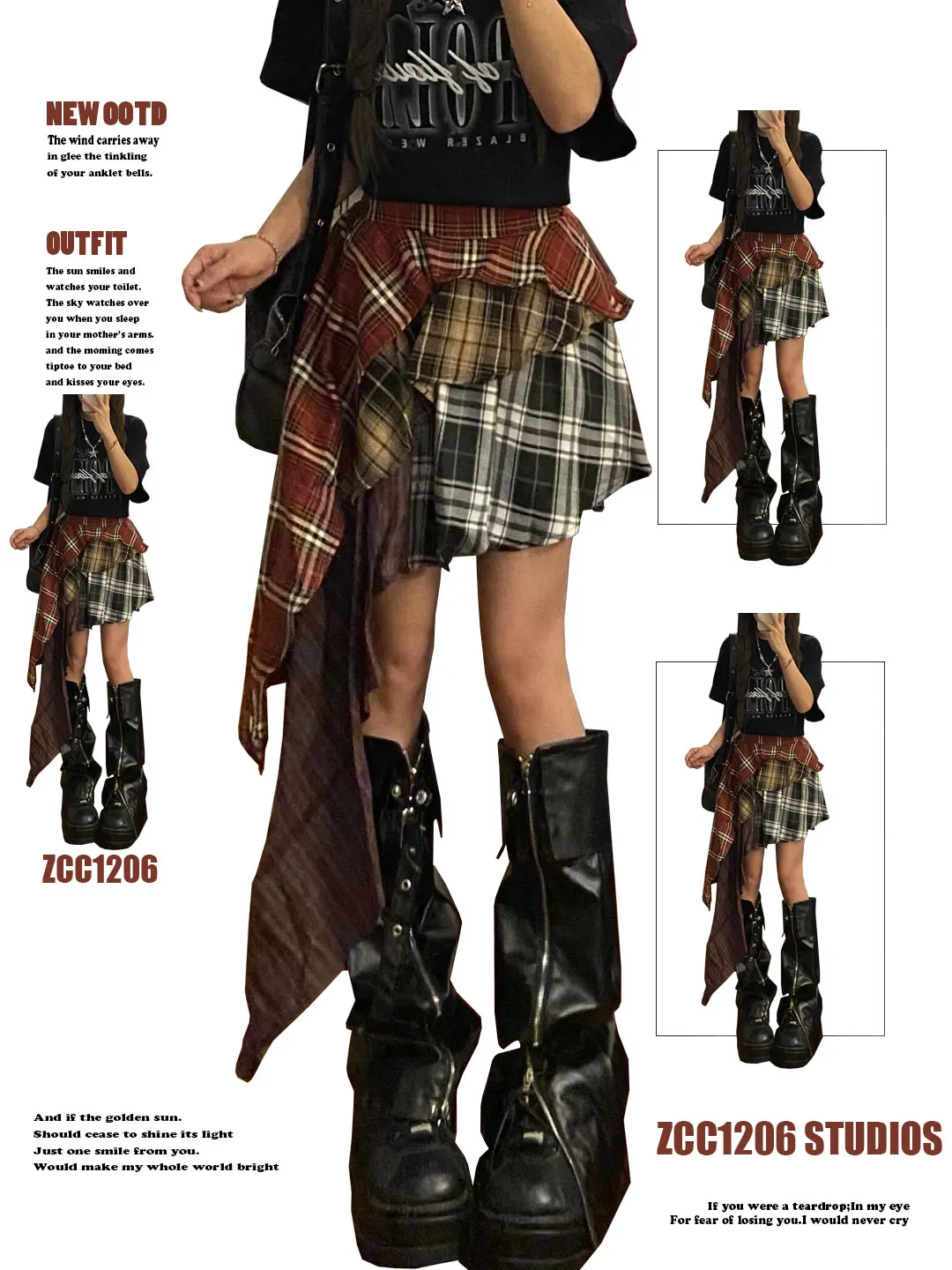 High Waist A-Line Skirt Retro Y2K American Style Checkered Half-length Women's Summer Fashion Streetwear Flared Skirts
High Waist A-Line Skirt Retro Y2K American Style Checkered Half-length Women's Summer Fashion Streetwear Flared Skirts